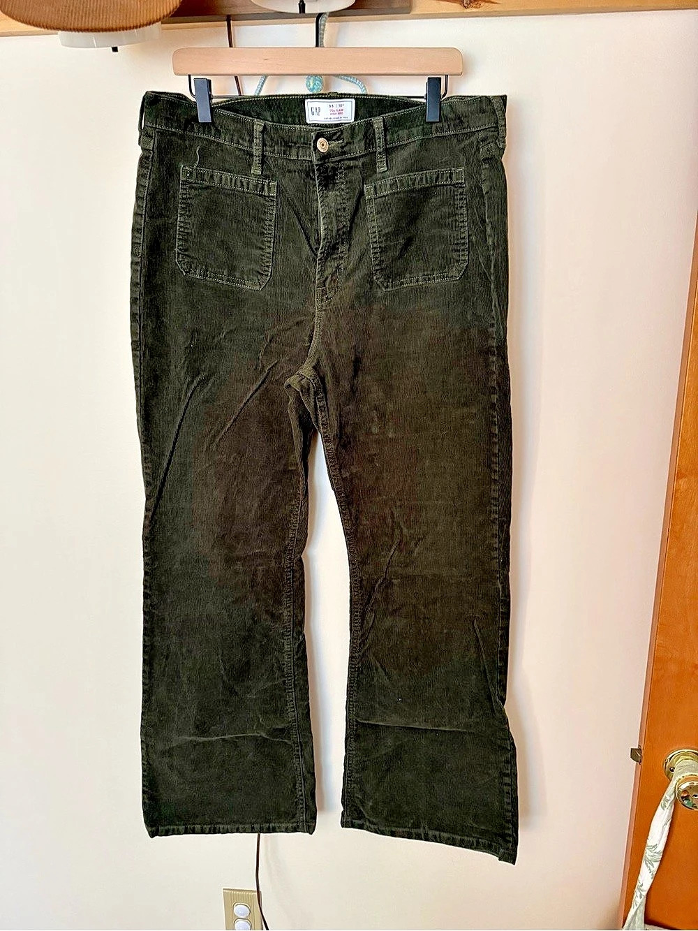 BUNDLE: Two pairs of Gap ’79 Flare High Rise Flare Corduroy Pants Size 16